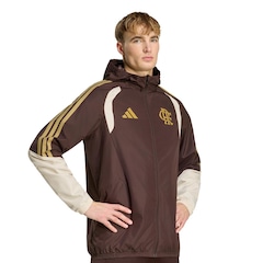 Jaqueta com Capuz do Flamengo Tiro 26 Competition All Weather adidas - Masculina - Foto 1