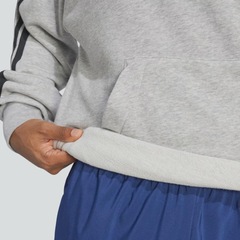 Blusão Moletom Masculino 3 Listras com Capuz adidas - Foto 5