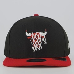 Boné Aba Reta New Era NBA Chicago Bulls 950 Logo Unissex - Foto 2