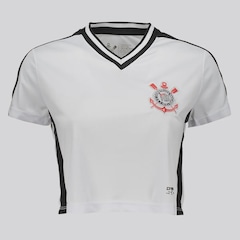 Cropped do Corinthians Logo Dry FutFanatics Feminino - Foto 1
