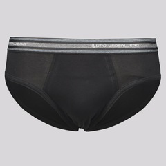 Cueca Slip Lupo Algodão Logo Adulta - Foto 1