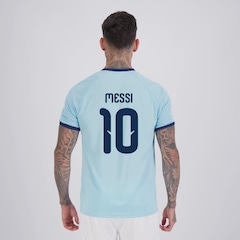 Camisa Argentina Lines Azul 10 Messi FutFanatics Masculina - Foto 1