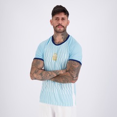 Camisa Argentina Lines Azul 10 Messi FutFanatics Masculina - Foto 4