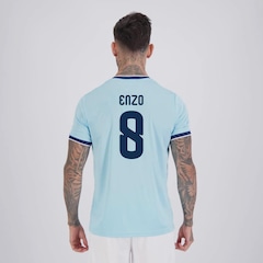 Camisa Argentina Lanes Azul 8 Enzo FutFanatics Masculina - Foto 1