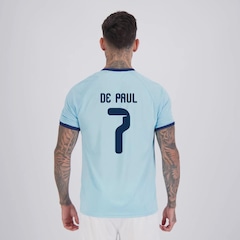 Camisa Argentina Lines Azul 7 De Paul FutFanatics Masculina - Foto 1