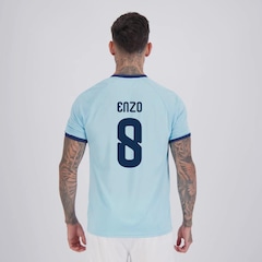 Camisa Argentina Lines Azul 8 Enzo FutFanatics Masculina - Foto 1