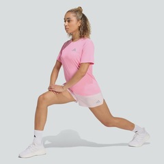 Camiseta Adidas Run Ess Tee Feminina Rosa - Foto 3