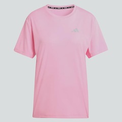 Camiseta Adidas Run Ess Tee Feminina Rosa - Foto 4