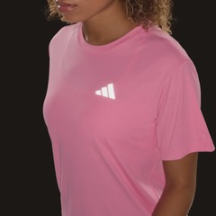 Camiseta Adidas Run Ess Tee Feminina Rosa - Foto 7