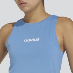 Camiseta Regata Feminina Linear Slim TK adidas - Foto 5