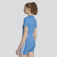 Camiseta Feminina Cropped 3 Stripes adidas - Foto 2