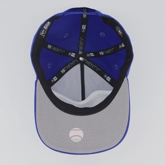 Boné Aba Curva New Era MLB Atlanta Braves Washed Cobalt 1920 - Foto 4