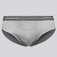 Kit 2 Cuecas Slip Lupo Algodão Com Elastano Adulta - Foto 1