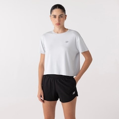 Blusa Cropped New Balance Drapey Feminina - Foto 1