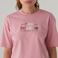 Camiseta Cropped New Balance Reimagined Feminina - Foto 4