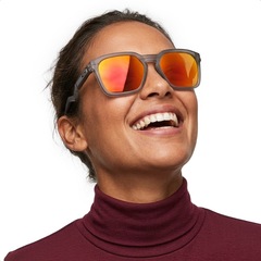 Óculos de Sol Unissex Oakley HSTN SQ Prizm Ruby - Foto 3