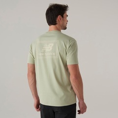 Camiseta New Balance Woven Label Masculina - Foto 3