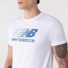 Camiseta New Balance Multi Color Performance Masculina - Foto 4