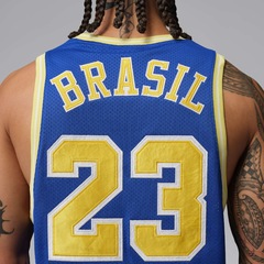Regata Brasil Jordan Essentials Mesh Masculina - Foto 5
