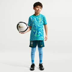 Camiseta Brasil Nike 2026 Pré-Jogo Infantil - Foto 7