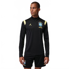 Camiseta Brasil Jordan Manga Longa Academy Pro 2026 Treino Masculina - Foto 1