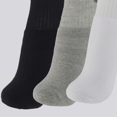 Kit Meia Cano Médio AM Sport Cano Médio 3 Pares Unissex - Foto 3