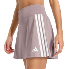 Saia Shorts adidas 3 Listras Lilás - Feminino - Foto 2