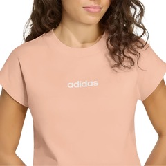 Camiseta adidas Essentials Linear - Feminino - Foto 3