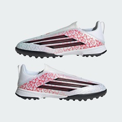 Chuteira Society Infantil Sem Cadarço adidas F50 League Lamine Yamal - Foto 8