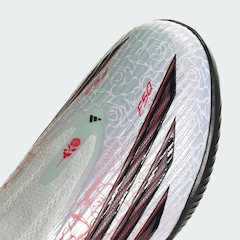 Chuteira Society Infantil Sem Cadarço adidas F50 League Lamine Yamal - Foto 9