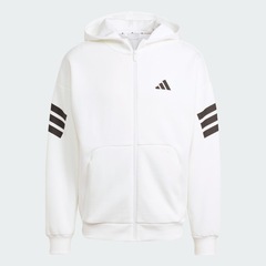 Jaqueta de Moletom com Capuz adidas Zíper Três Listras Future Icons - Masculina - Foto 2