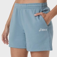 Shorts ASICS Logo Fleece 5In Feminino - Foto 4