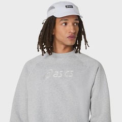Blusa ASICS Logo Fleece Crew-Neck Masculino - Foto 4