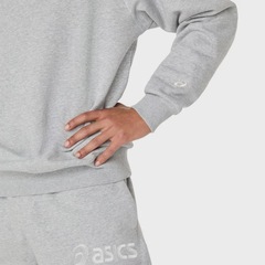 Blusa ASICS Logo Fleece Crew-Neck Masculino - Foto 5