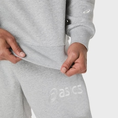 Blusa ASICS Logo Fleece Crew-Neck Masculino - Foto 6