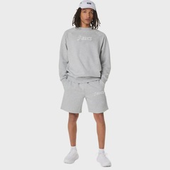 Blusa ASICS Logo Fleece Crew-Neck Masculino - Foto 7