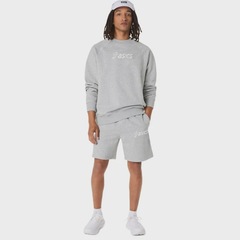 Blusa ASICS Logo Fleece Crew-Neck Masculino - Foto 8