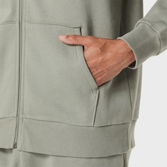 Blusa ASICS Logo Fleece Full Zip Hoodie Masculino - Foto 5