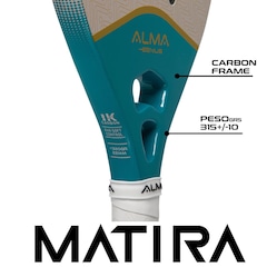 Raquete Beach Tennis Matira Alma Genius 1K - Foto 6