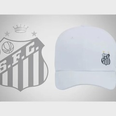 Boné do Santos Escudo Licenciado Aba Curva - Adulto - Foto 4