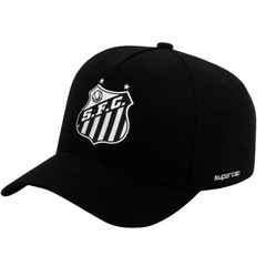 Boné Aba Curva do Santos Torcedor Escudo Frontal Snapback - Foto 3
