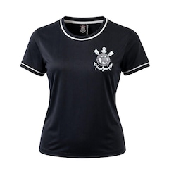 Camisa do Corinthians Arte Dark Braziline - Feminina - Foto 1