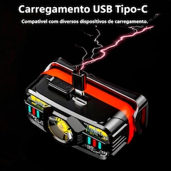 Lanterna De Cabeça Gold Sports Boruit 400LM XPE Led com Sensor de Movimento - Foto 4