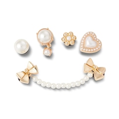 Jibbitz™ Pérolas Com Dourado Único - Unissex - Foto 1