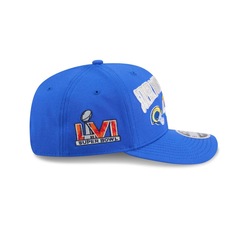 Bone Aba Pré-Curvada New Era 9SEVENTY Stretch Snap Los Angeles Rams Masculino - Foto 6