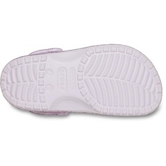 Sandália Crocs Classic Chunky Glitter Clog K Grape Ice - Foto 5