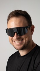 Óculos HUPI Sprint Preto Lente Prata Espelhado - Foto 7