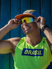 Óculos HUPI Sprint Preto Lente Dourado Espelhado - Foto 2