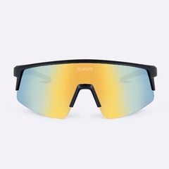 Óculos HUPI Sprint Preto Lente Dourado Espelhado - Foto 3