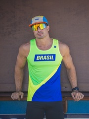 Óculos HUPI Sprint Preto Lente Dourado Espelhado - Foto 5